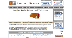 Desktop Screenshot of luxurymetals.com